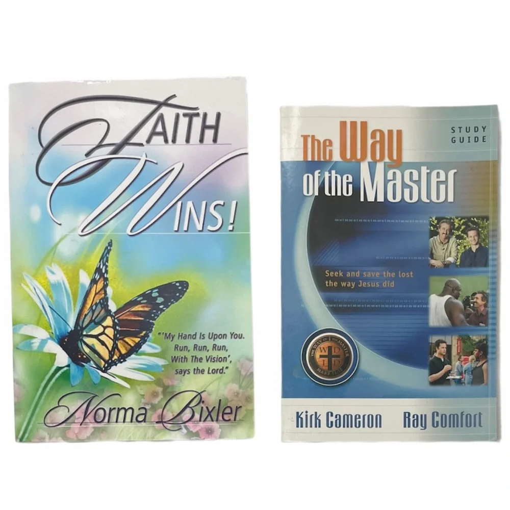 Christian Book Bundle: Kirk Cameron Way of the Master & Faith Wins! Religious